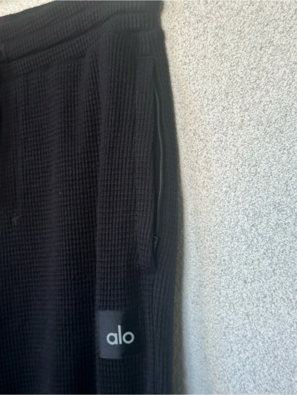 Alo Waffle Weekend Escape Jogger - Black